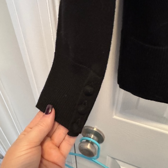 Talbots Black Merino Wool Sweater - Picture 3 of 3